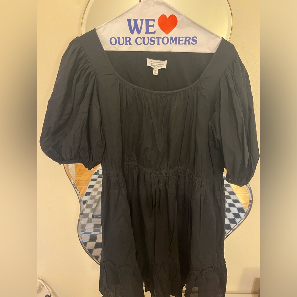 & Other Stories black cotton babydoll dress- sz 6